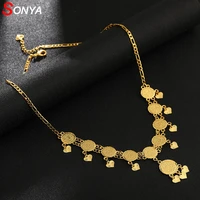 sonya vintage arab coin necklaces for women fashion coins jewelry gift of the middle east weddingholiday gifts
