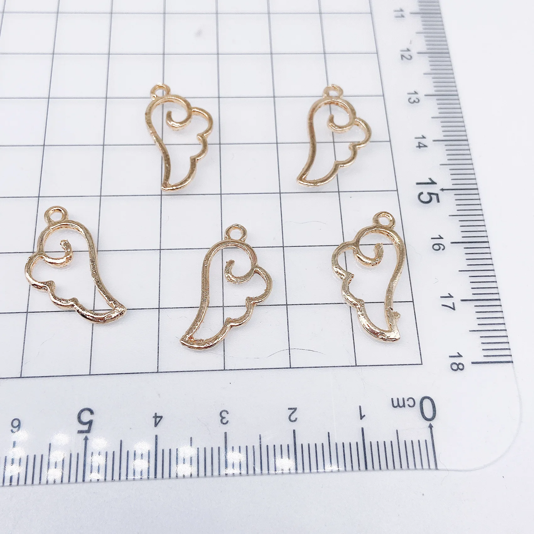 

30pcs Wing Golden Metal Charms Pendant Fit Necklace Bracelet Jewelry Accessories DIY Craft