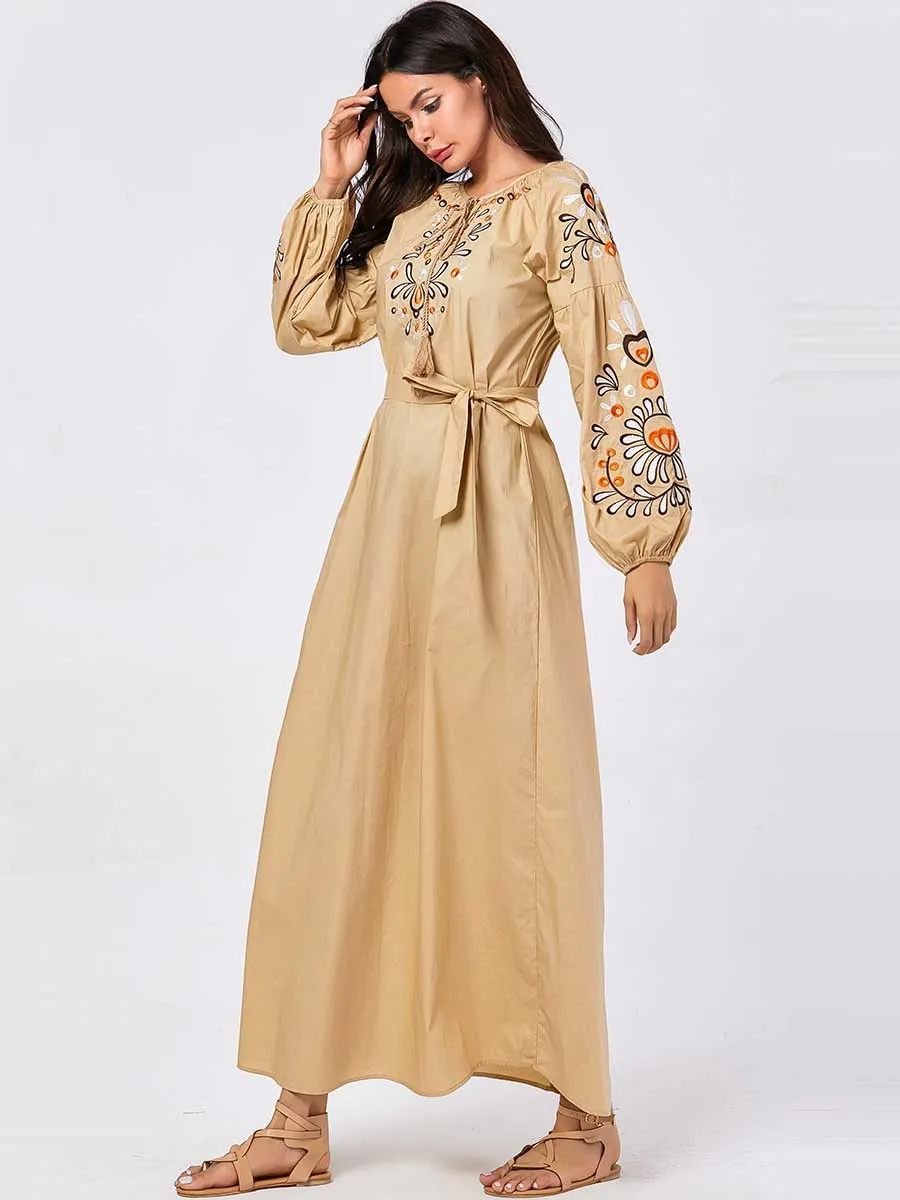 Abaya турецкий марокканский кафтан модное женское платье большого размера с