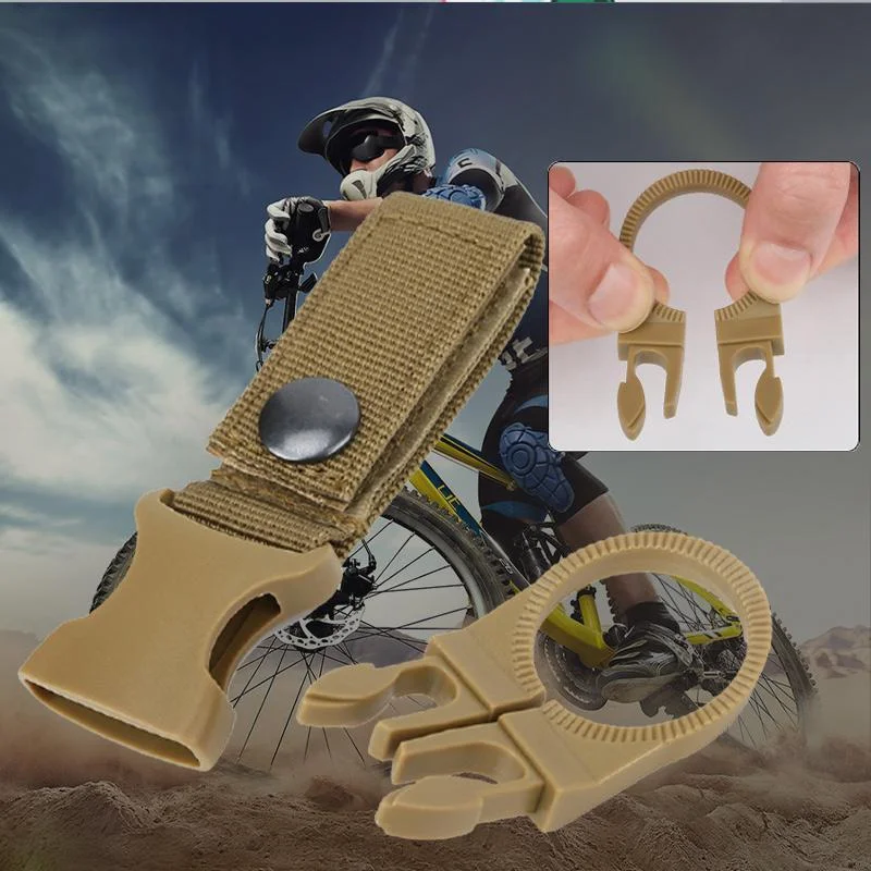 

Tactical Hanging Belt Clip Carabiner Outdoor Multi-Function Nylon Water Bottle Hanging Webbing Molle Buckle Ribbon Camping Kits