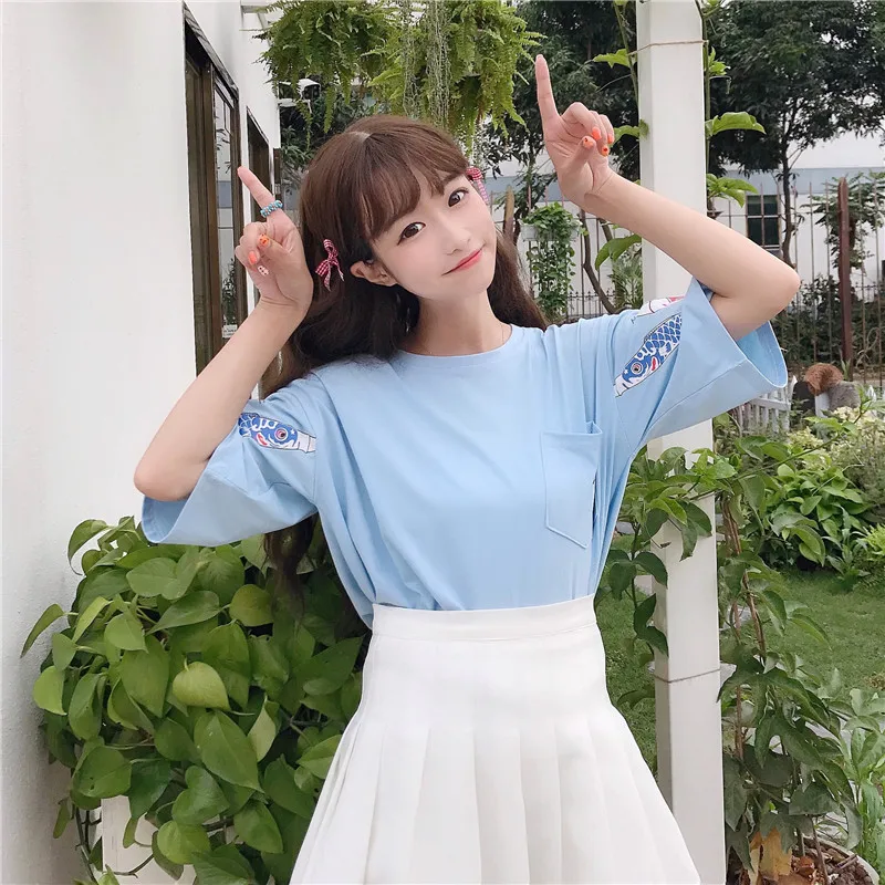Японская женская летняя одежда Литературная маленькая свежая Милая