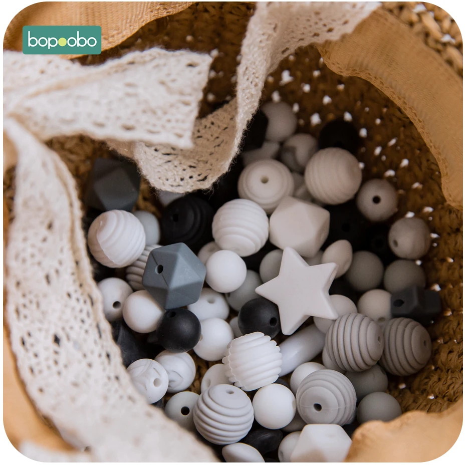Bopoobo DIY набор силиконовых бусин пищевой бусины в форме животных для лекарственная соска цепочка Кулон Ожерелье ремесла аксессуар детский Прорезыватель