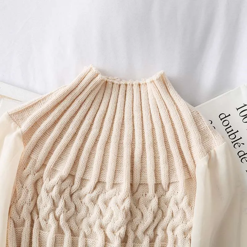 RUGOD/Винтажные модные однотонные женские короткие свитера с высоким воротником