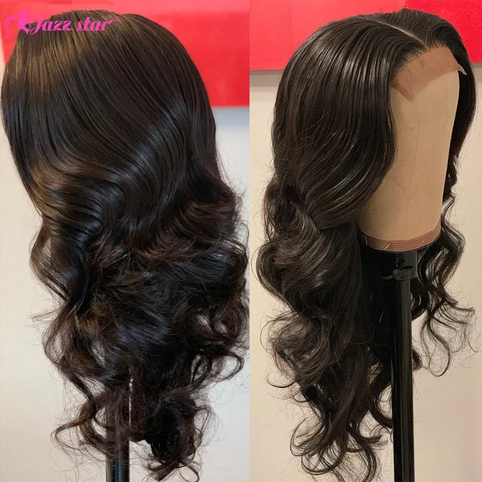 Бразильский парик с волнистым закрытием 4x4 человеческие волосы предварительно