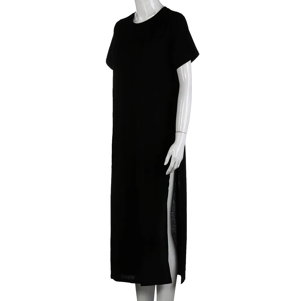 Платье-футболка макси для женщин зимнее рождественское праздничное сексуальное