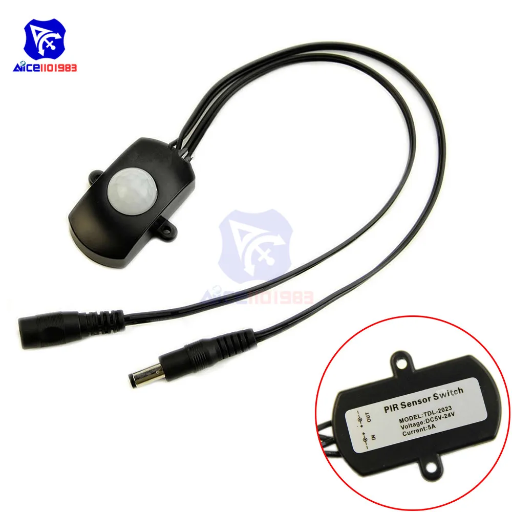 Diymore мини инфракрасный датчик движения из PIR детектор переключатель Датчик