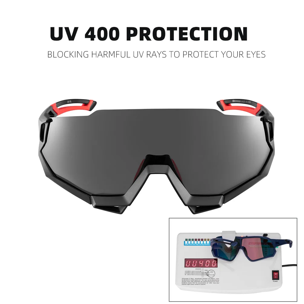 Rockbros, поляризационные очки для велоспорта, UV400, мужские, женские, спортивные солнцезащитные очки, 5 линз, MTB, Маутейн, дорожные, рыболовные очки, очки для вождения