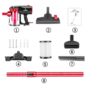 

MOOSOO D600 Vacuum Cleaner 17KPa Strong Suction 4 in 1 Corded Stick Vacuum for Hard Floor with HEPA Filters