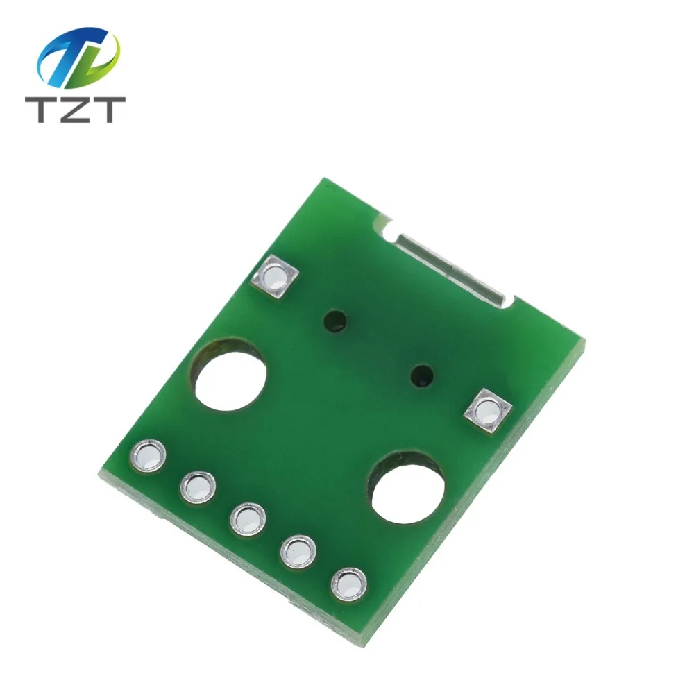 TZT MINI MICRO USB Для DIP адаптера/USB разъем 2,54 мм 5pin Женский Разъем b Тип USB2.0 Женский PCB конвертер USB-01