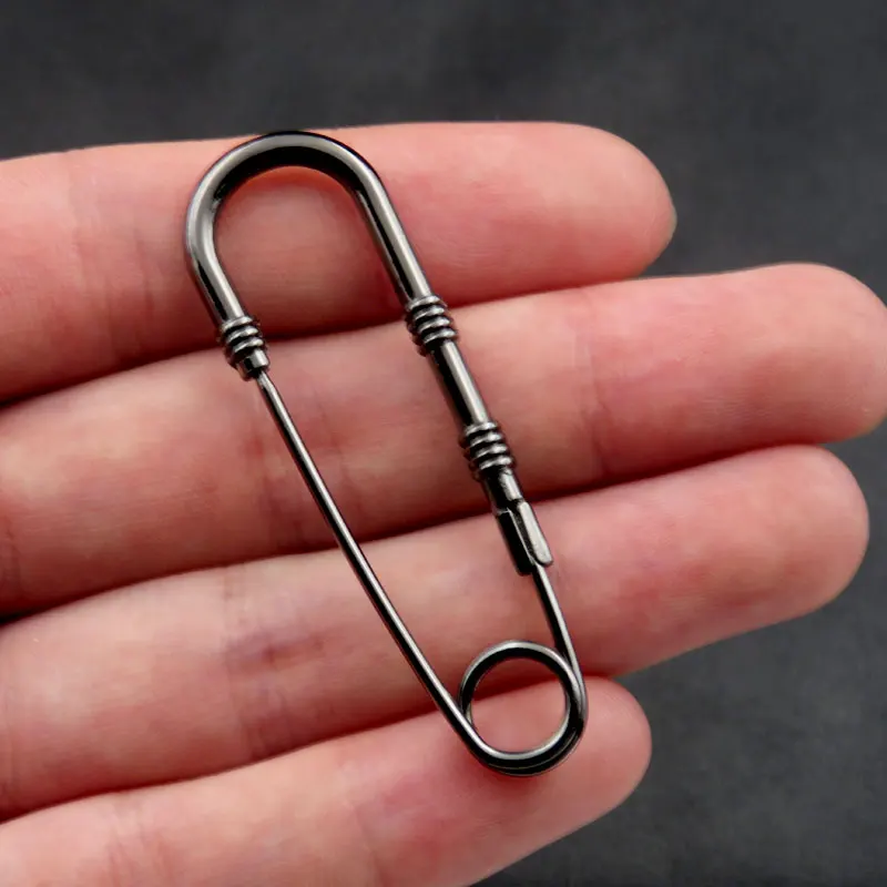 Черная булавка для шали в стиле ретро большой шарф-свитер с пряжкой