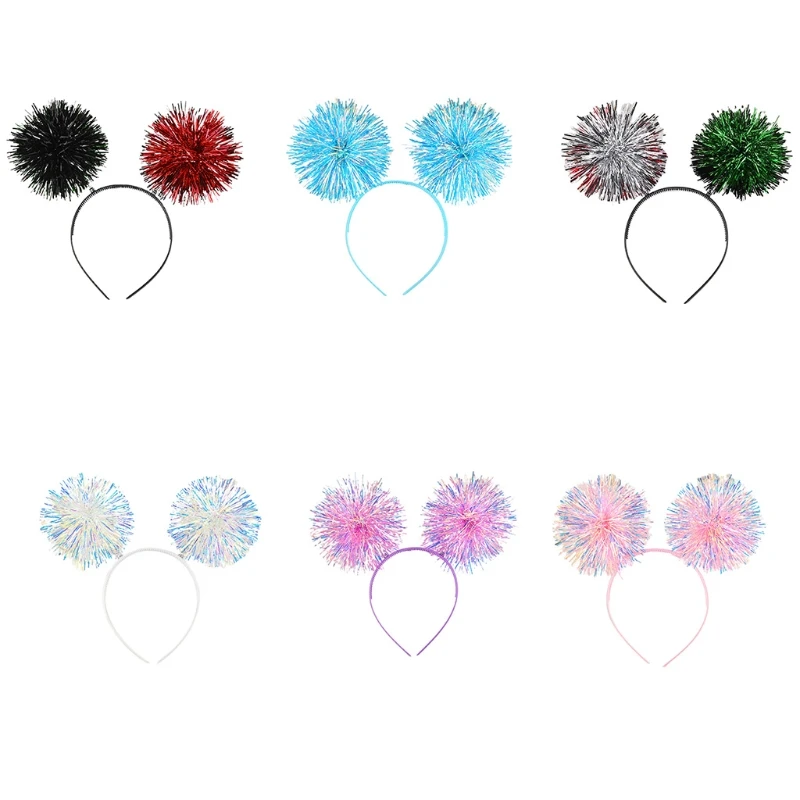 

Ободок для волос пластиковый в форме Помпона для детей