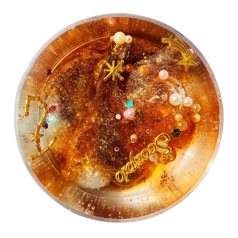 

Slime constellation crystal mud is suitable for children of all ages, stress relief mud toys, 12 constellation theme party L4MC