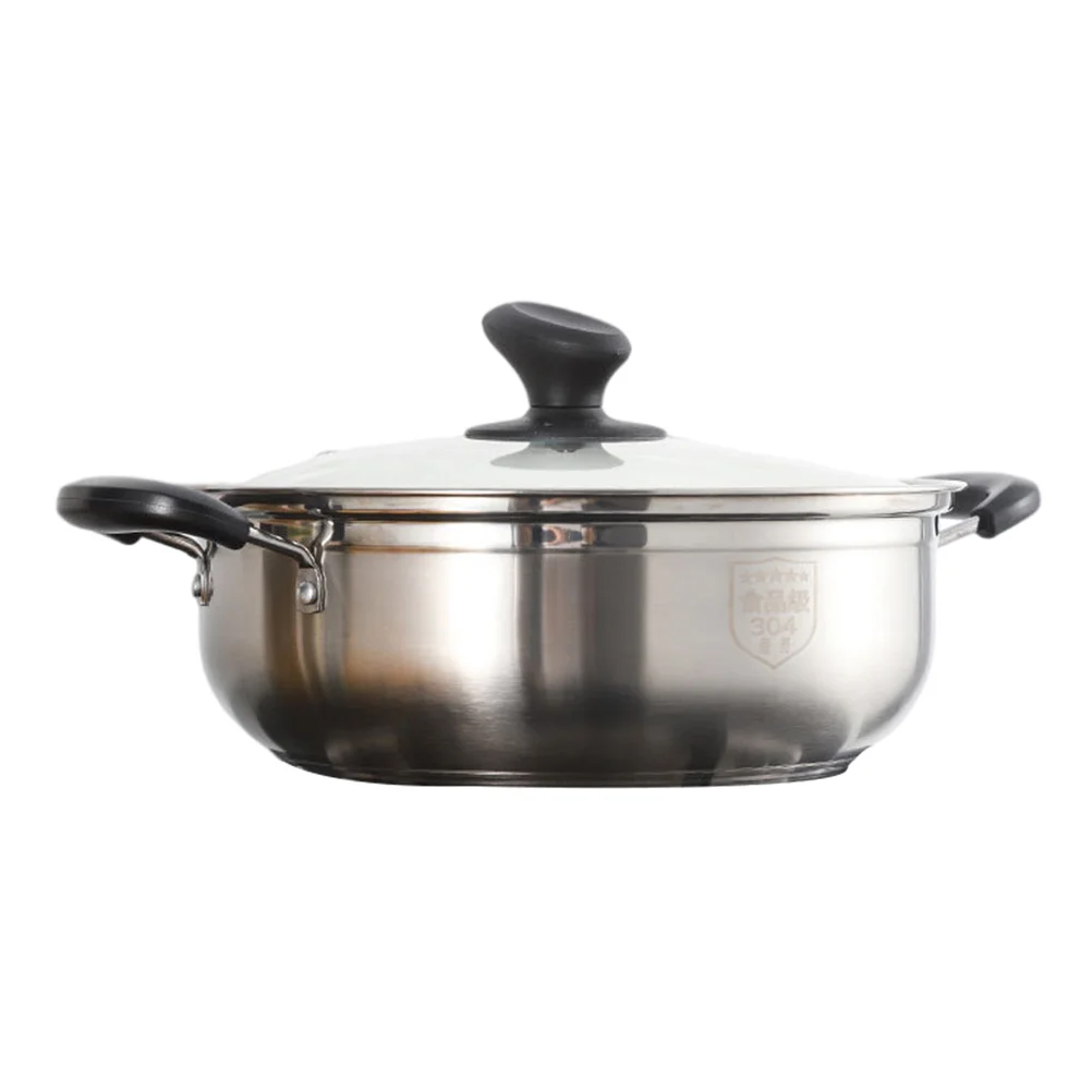 1pc Multi-functional Induction Cooker Pot Stainless Steel Dual Hot Pot