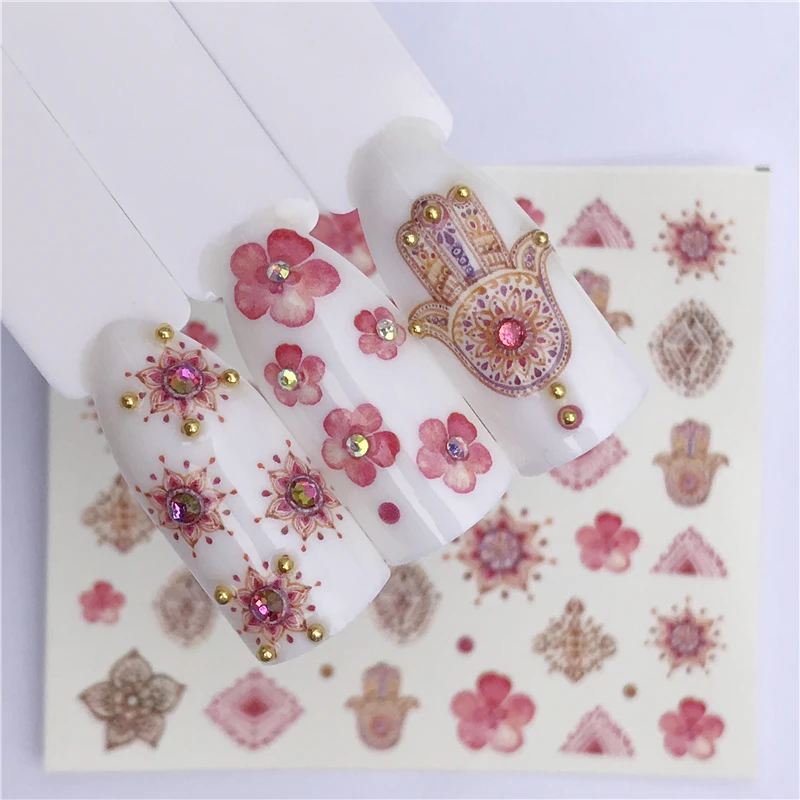 

Summer Series Nail Water Decals Flower Fruit Pattern Tranfer Sticker Flamingo Pineapple Mermaid Nail Art Decoration