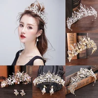 new crystal luxury crown tiara bridal rhinestone headband for women hair jewelry beauty wedding headpiece girl hair accessories