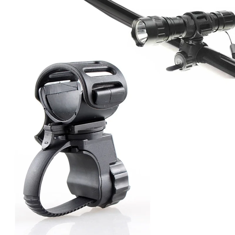 

360 Degree Cycling Clip Clamp Rotation Bike Flashlight Torch Mount LED Head Front Light Holder Clip Bicycle Accessorie cycling