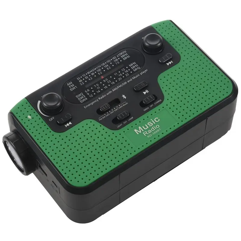 Портативное уличное fm-радио с Bluetooth mp3-плеером рукоятка солнечное аварийное радио