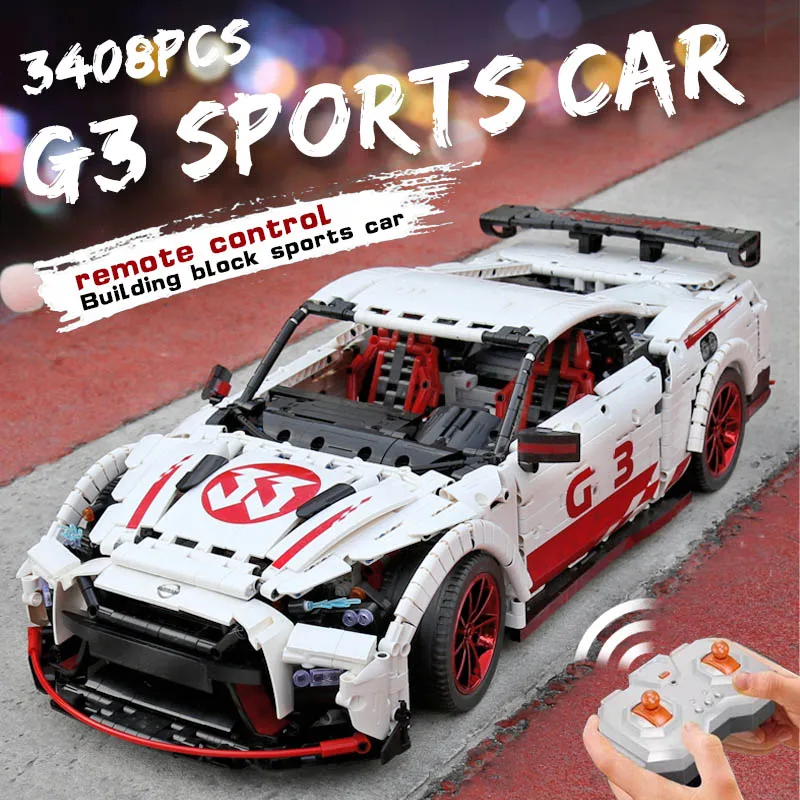 Creator Technic Ниссан гтр GT3 скоростной гоночный спортивный автомобиль набор