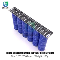 6pcslot 16v 20f 2 7v 120f single double row capacitor module protection board 16v 16 6f 2 7v 100f new super farad capacitors