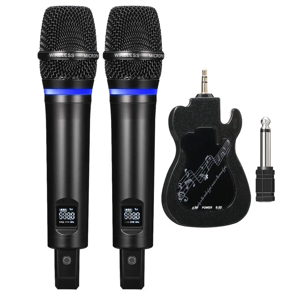 Excelvan GT200 микрофон UHF беспроводной караоке Встроенный аккумулятор