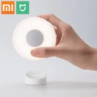 Оригинальный светодиодный индукционный ночник Xiaomi Mijia, 2 лампы с регулируемой яркостью, инфракрасный смарт-датчик человеческого тела с магнитной основой