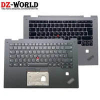 new original shell upper case c cover palmrest with german backlit keyboard for thinkpad x1 yoga 2nd laptop 01hy813 01lv013