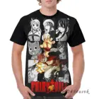 Одинаковая одежда для семьи, Мужская футболка с рисунком Феи хвоста, женская футболка с принтом, детские топы с коротким рукавом, футболка