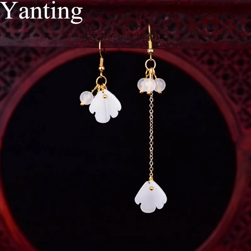 Yanting нерегулярные Этнические серьги длинной кисточкой подарок для женщины Для