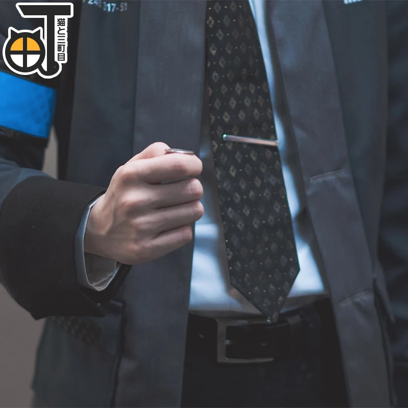 Игра Детройт: стать человеком Косплей Коннор RK800 костюмы униформа полный