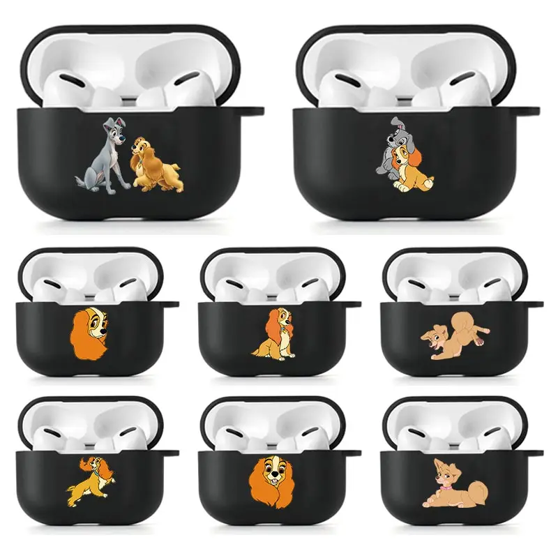 

Чехол для наушников Apple Airpods Pro, мягкий силиконовый чехол для беспроводных Bluetooth наушников, защитный чехол, Disney, the Tramp And Lady