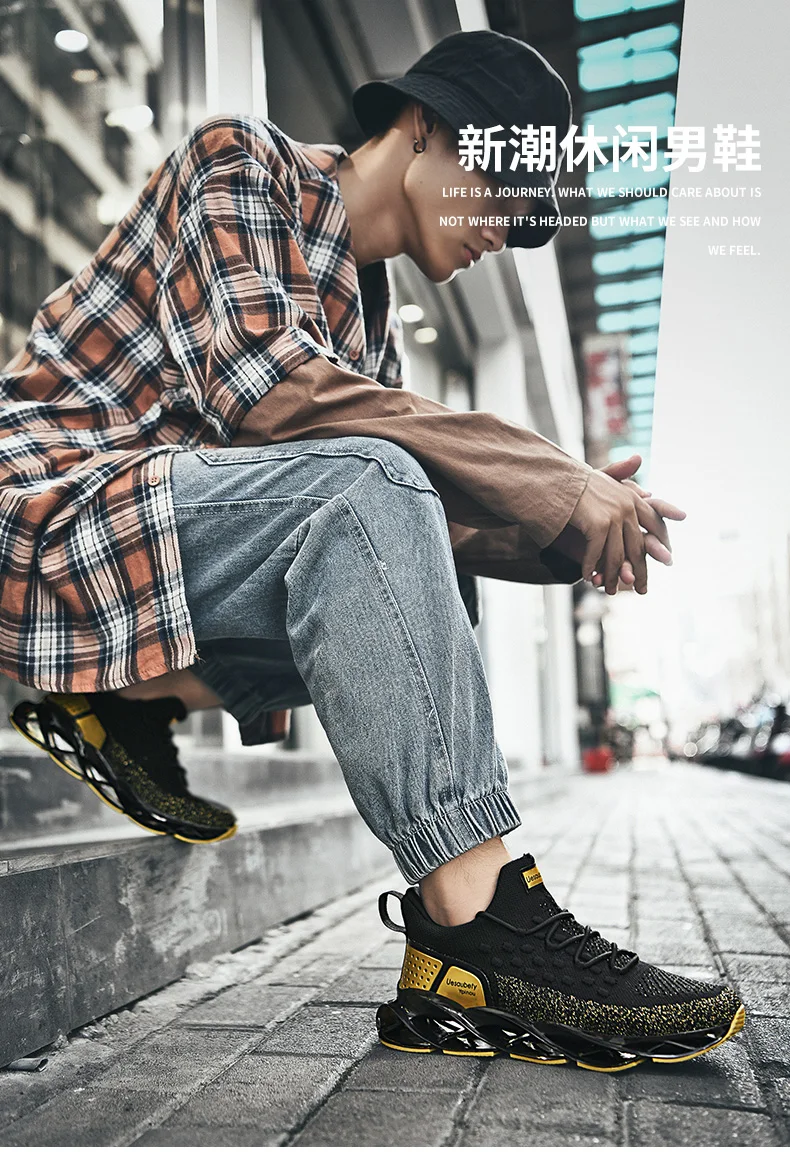 Лезвие спортивная обувь для мужчин дышащие сетчатые носки кроссовки противоскользящая амортизирующая подошва Спортивная обувь для тренировок Zapatills