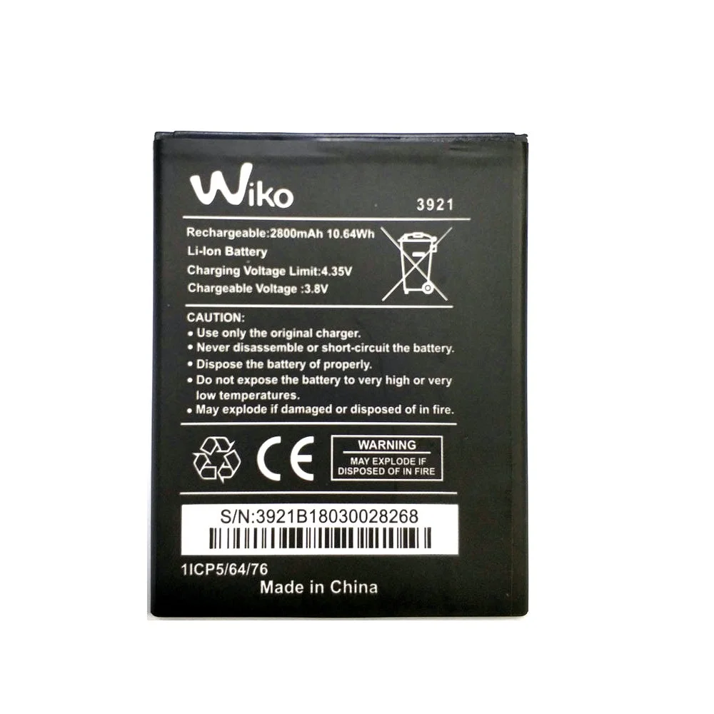2020 New 2800mAh Original High quality wiko 3921 battery For Wiko Lenny 5 robby 2 phone | Мобильные телефоны и аксессуары