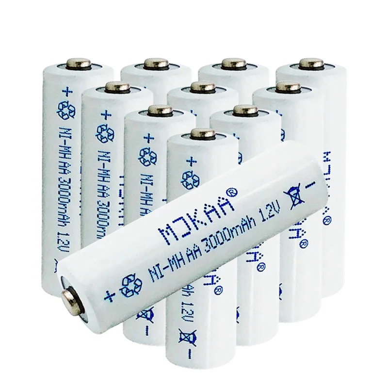 

Sale Cheap AJQQ Large Capacity nimh 3000MAH 1.2V aa Rechargeable Battery For Clock Watch Toys