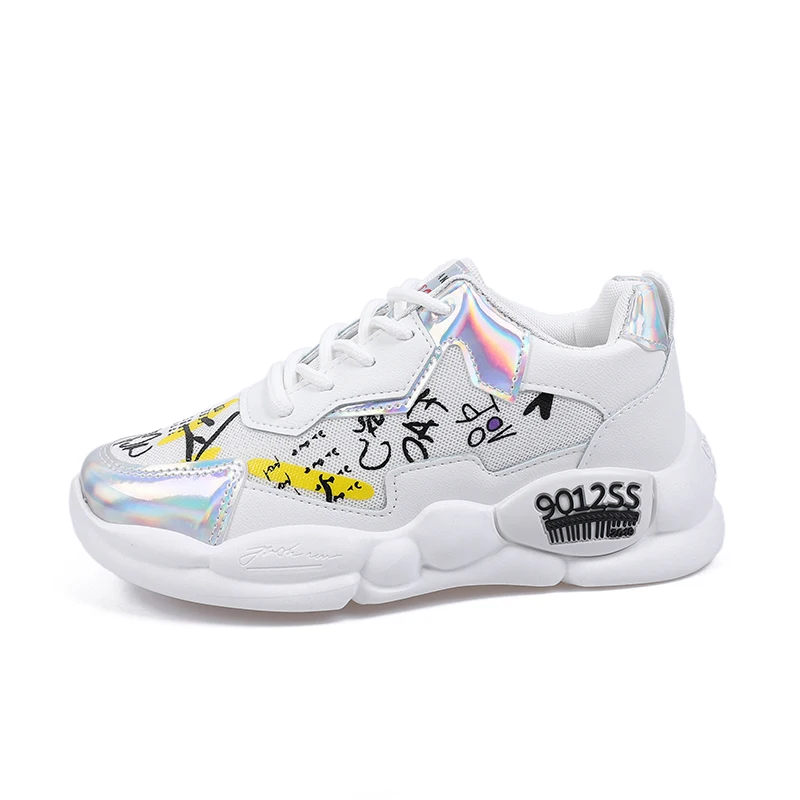 Women Running Shoes Pink Sneakers New Laser Graffiti Autumn Ladies Platform Breathable Gym Sports Triple-S Walking | Спорт и