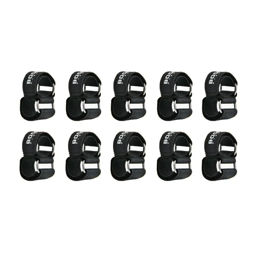 Black-10pcs Бум Рыбалка RB2 10 шт. приманка ремень ремни или удочки держатель Галстуки безопасные слинги Карп Инструмент снасти коробки аксессуары - Цвет: Black-10pcs