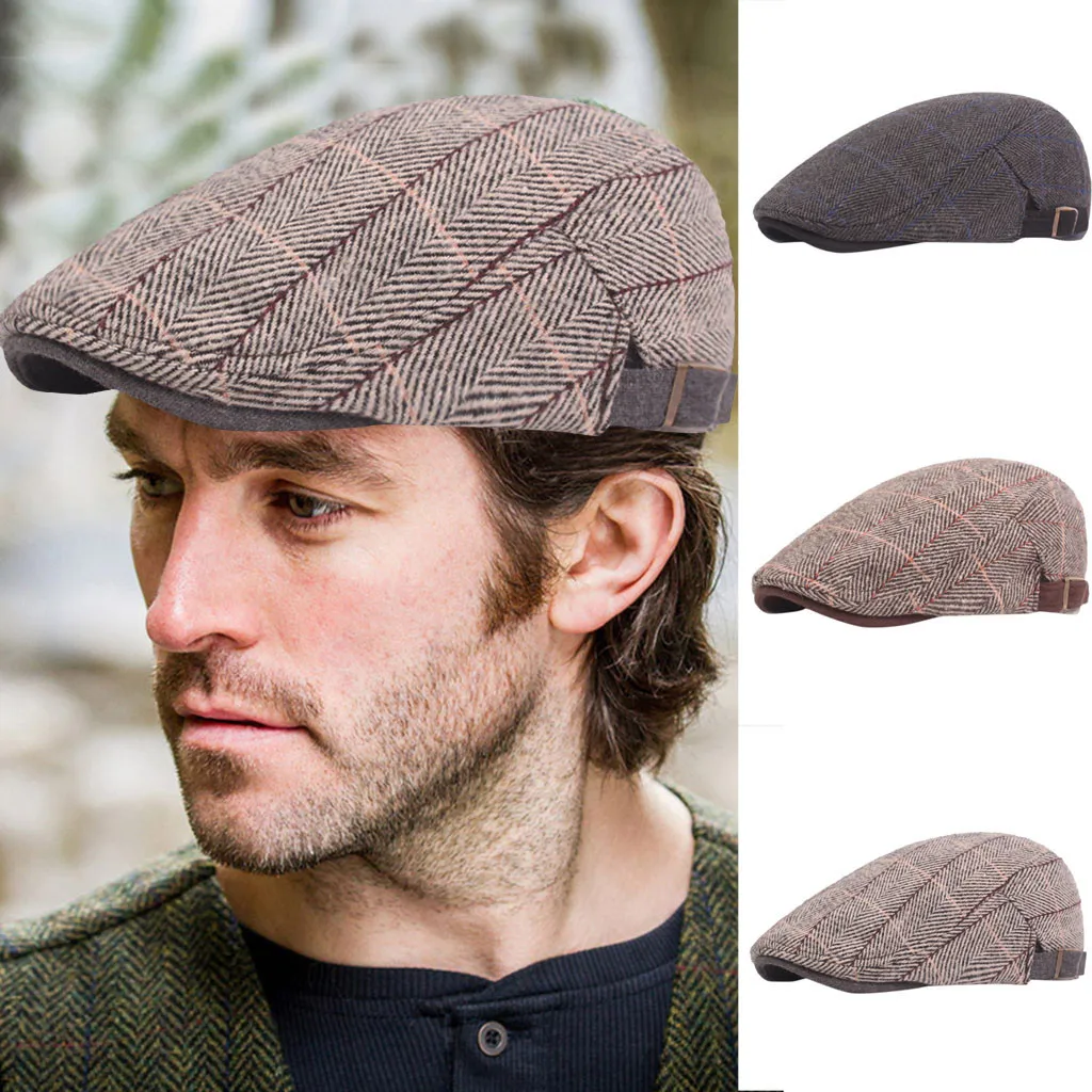 Берет шапка s женская громоздкая мужская Peaky Blinder Hat Baker Boy кепка Newsboy елочка плоская