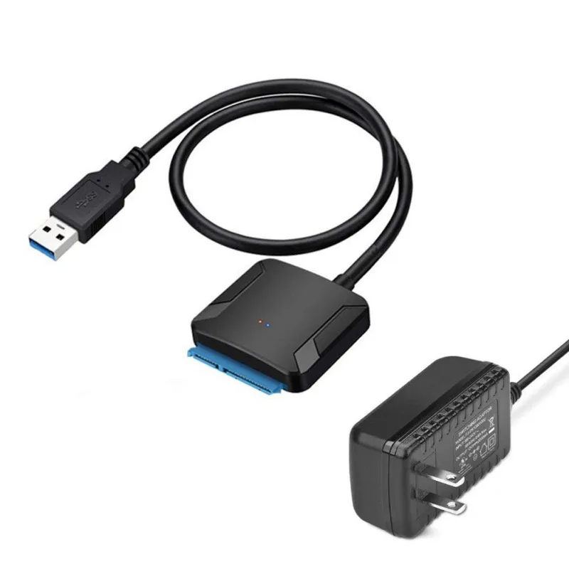 Verkauf Für 3.5/2,5 Zoll HDD/SSD Mit 12V/2A Power Adapter USB 3,0 Zu Sata Adapter Konverter Kabel USB 3,0 Festplatte Konverter Kabel