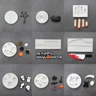 Хэллоуин, ужасное украшение для вечеринки, силиконовая форма, инструмент для украшения торта, мастики, инструмент для выпечки шоколада, мастики для торта