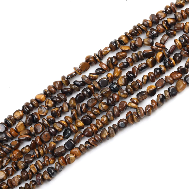 5*8 мм бусины из натурального камня с кристаллами в виде тигрового глаза