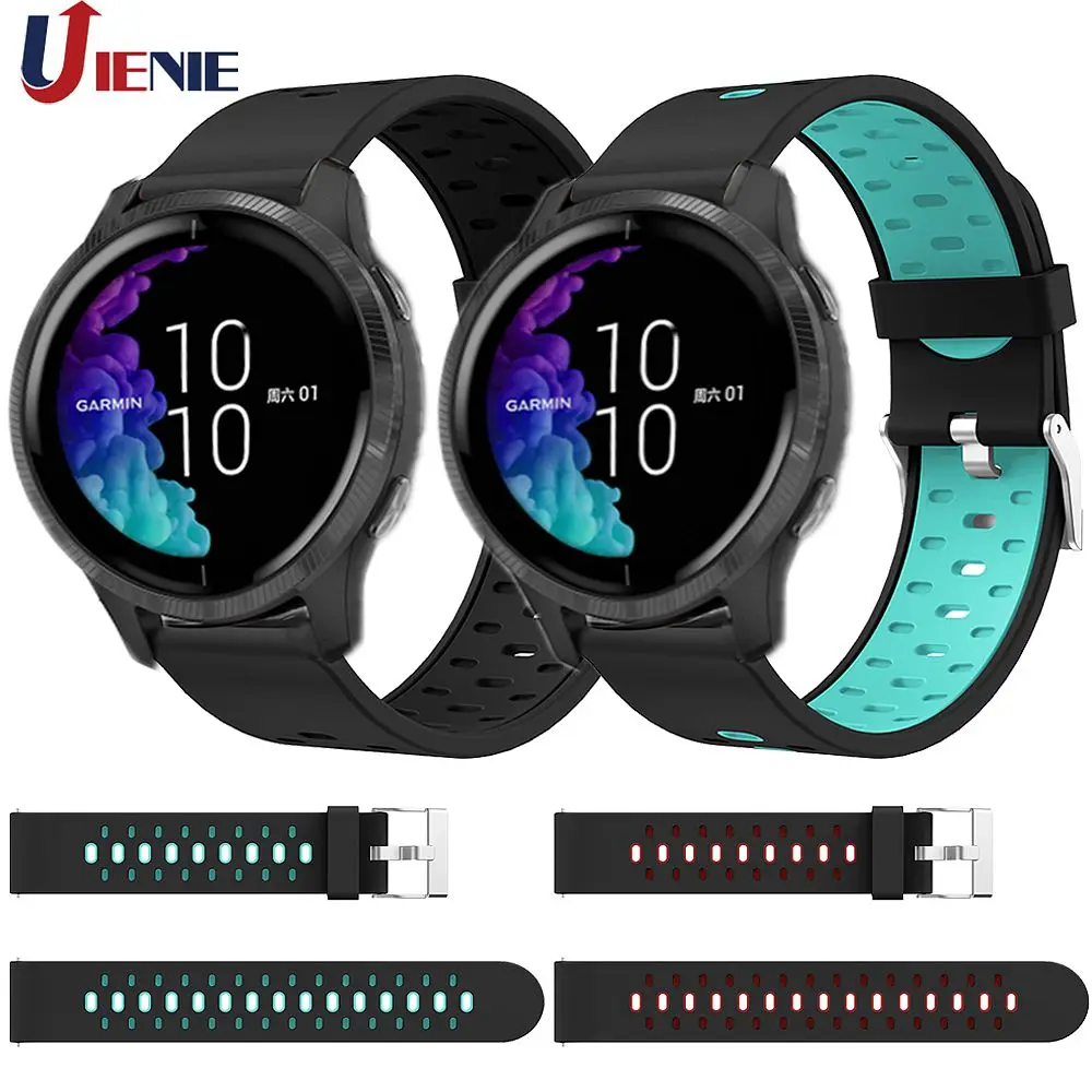 

20 мм силиконовый ремешок для Garmin Vivoactive 3/Venu /GarminMove 3, роскошный стиль, Смарт-часы, браслет, спортивный сменный Браслет