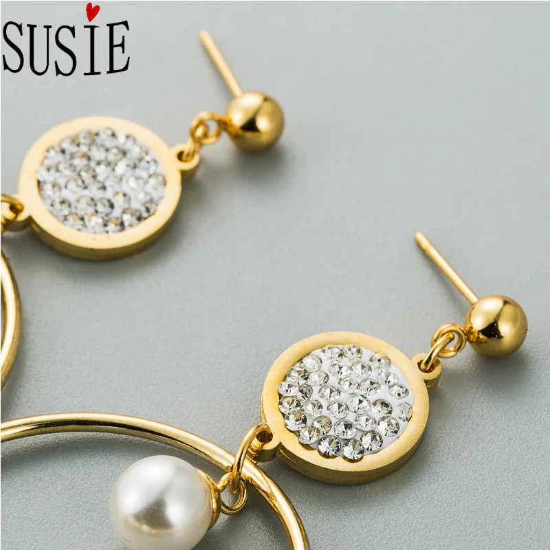 Женские жемчужные серьги LOVE SUSIE модные ювелирные аксессуары вечерние свадебные