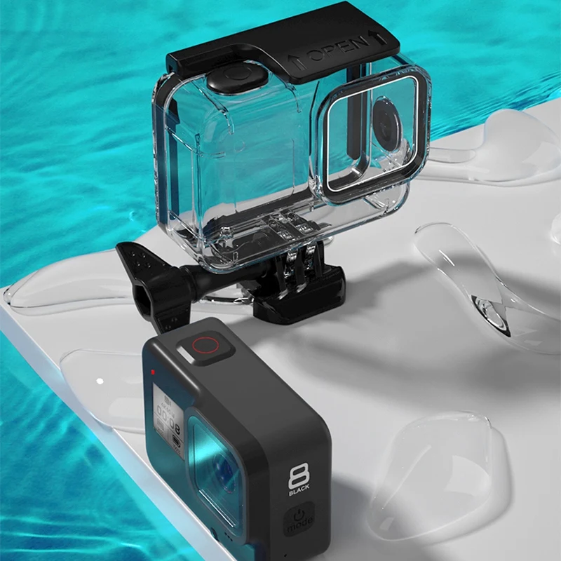 60 м подводный водонепроницаемый чехол Защитный Корпус силиконовая кнопка для