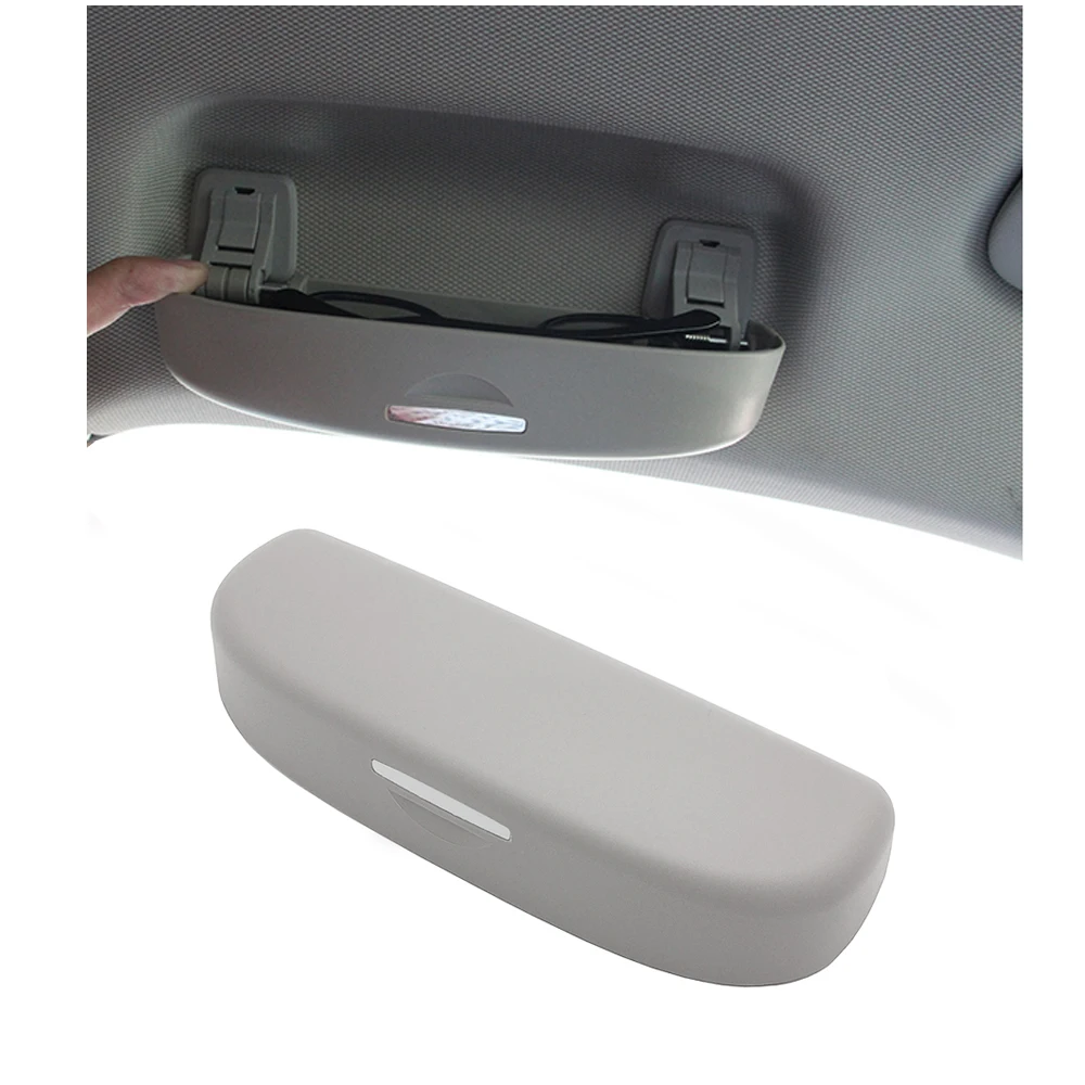 

Car Glasses Case Sunglasses Holder Spectacles Box for Audi A4 B8 B9 A3 8V Q3 Q5 Q7 Accessories Interior Grey Sunglasses Holder