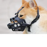 pet breathable mesh anti bite and anti call muzzle