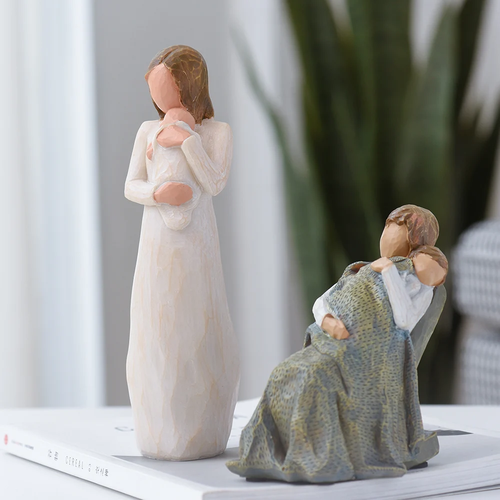 Теплые Семья Декор Happy смолы креативные злодей скульптура декор дома Аксессуары