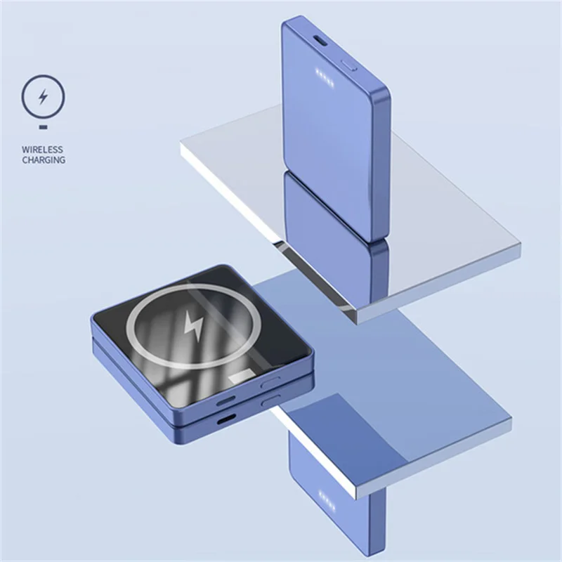 

Магнитный внешний аккумулятор 10000 мАч 15 Вт для быстрой беспроводной зарядки iphone12 13 Por Max, внешний вспомогательный аккумулятор
