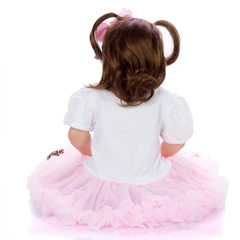 Реалистичные 23 &quot57 см bebe Reborn Boneca Кукла полностью силиконовая виниловая кукла для