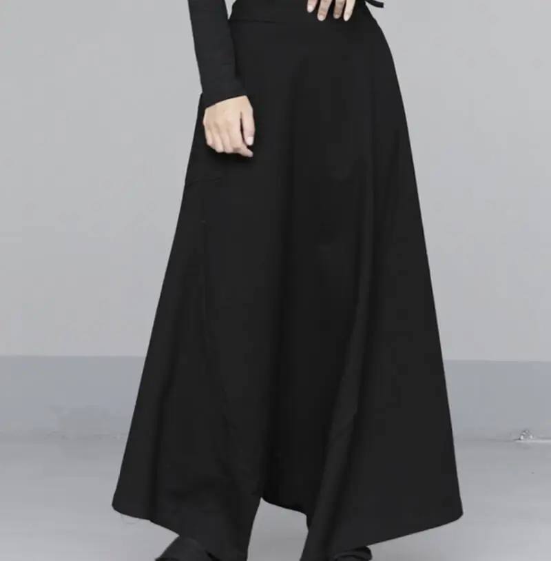 

HOT / Spring Women New Fashion Personalized Custom made Large size All-match high-waisted wide-leg drape casual pants /27-36