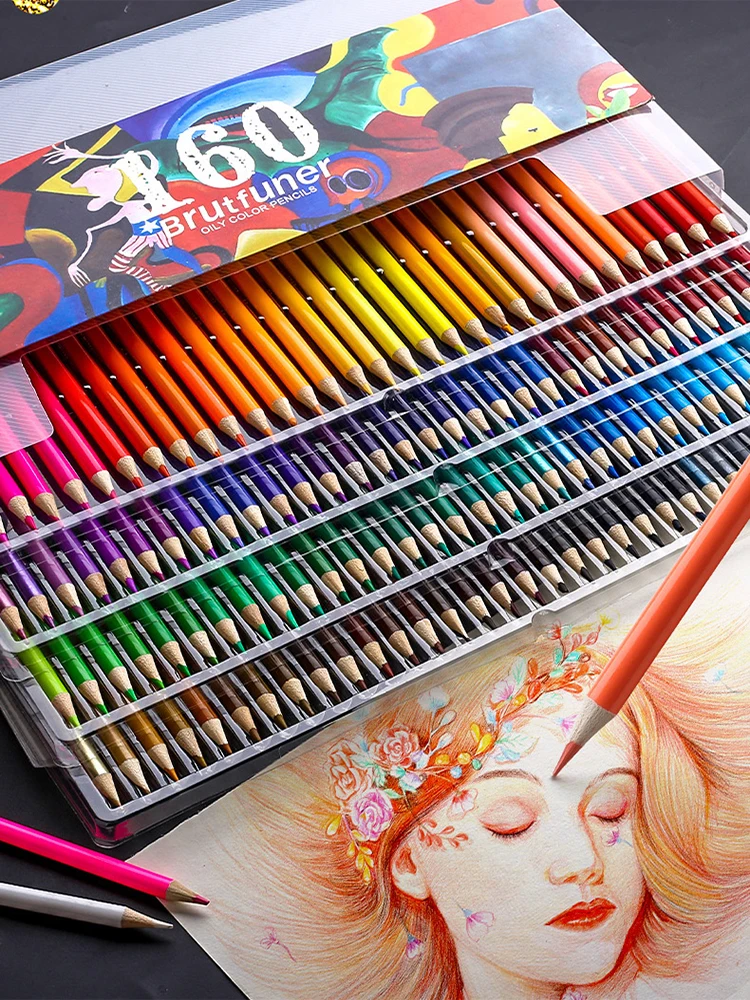 Набор масляных цветных карандашей Brutfuner,...