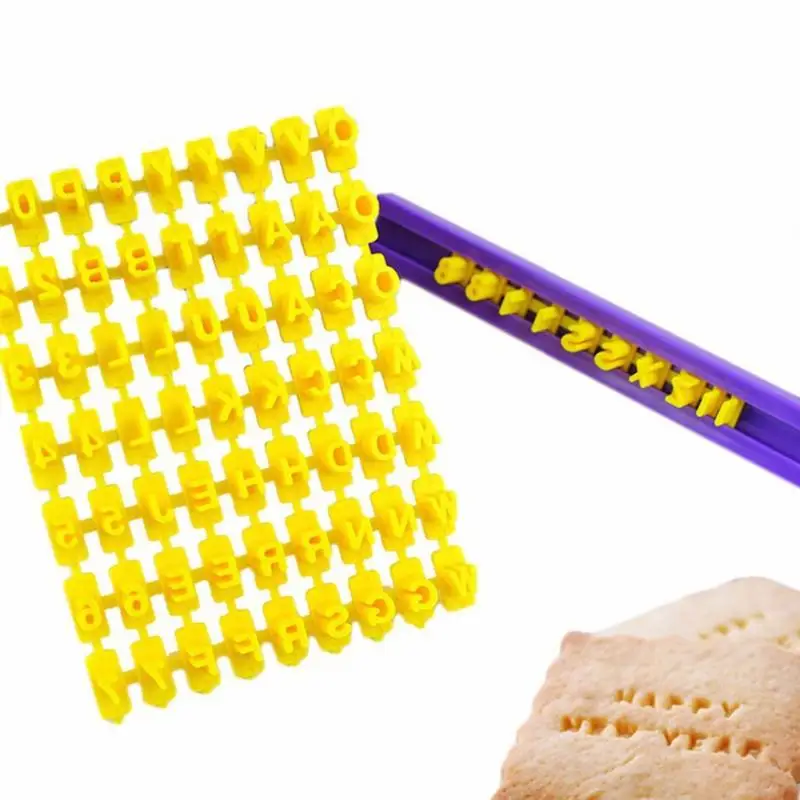

Biscuits 1 Set 26 English Letter Cookie Mold Printing Symbol Stamp Biscuit Cookie Cutter Cake Fondant Mold DIY Baking Tools
